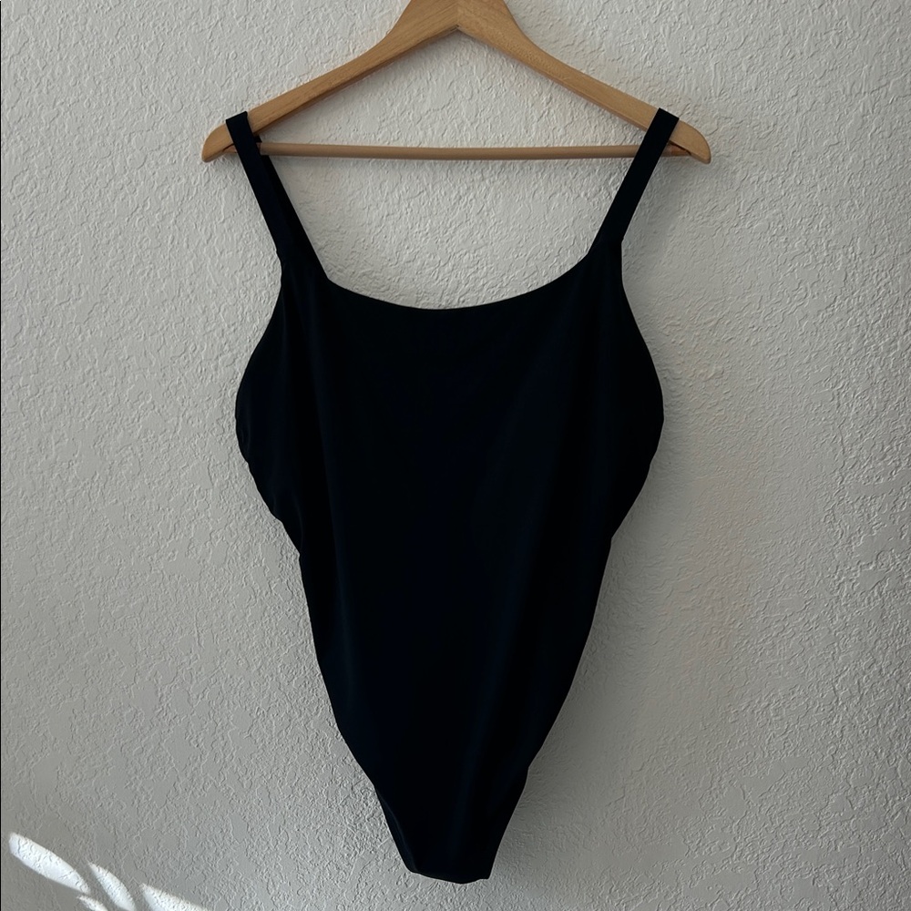 Athleta Black One Piece bathing suit Large